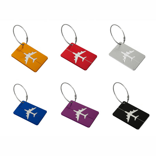 Travel ID Tag for Luggage Aluminum Suitcase Address Label
