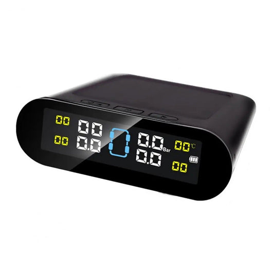 Solar-Powered Tyre Pressure Monitoring System for Cars with External Sensors