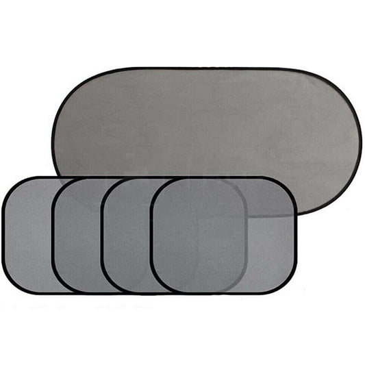 5-Pack UV Protection Mesh Window Sunshade for Cars