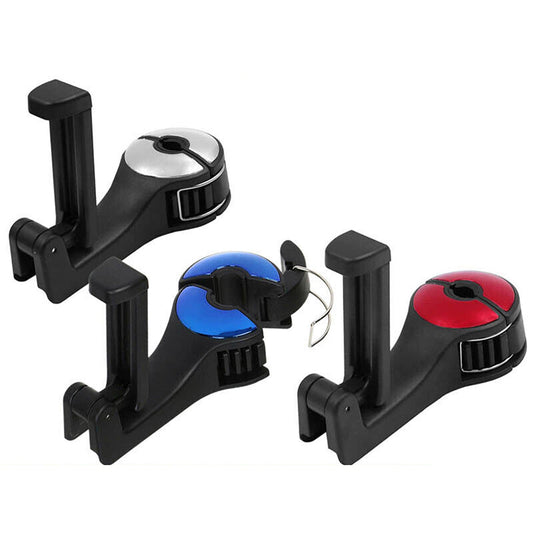 2-in-1 Car Seat Storage Hook with Mobile Phone Holder
