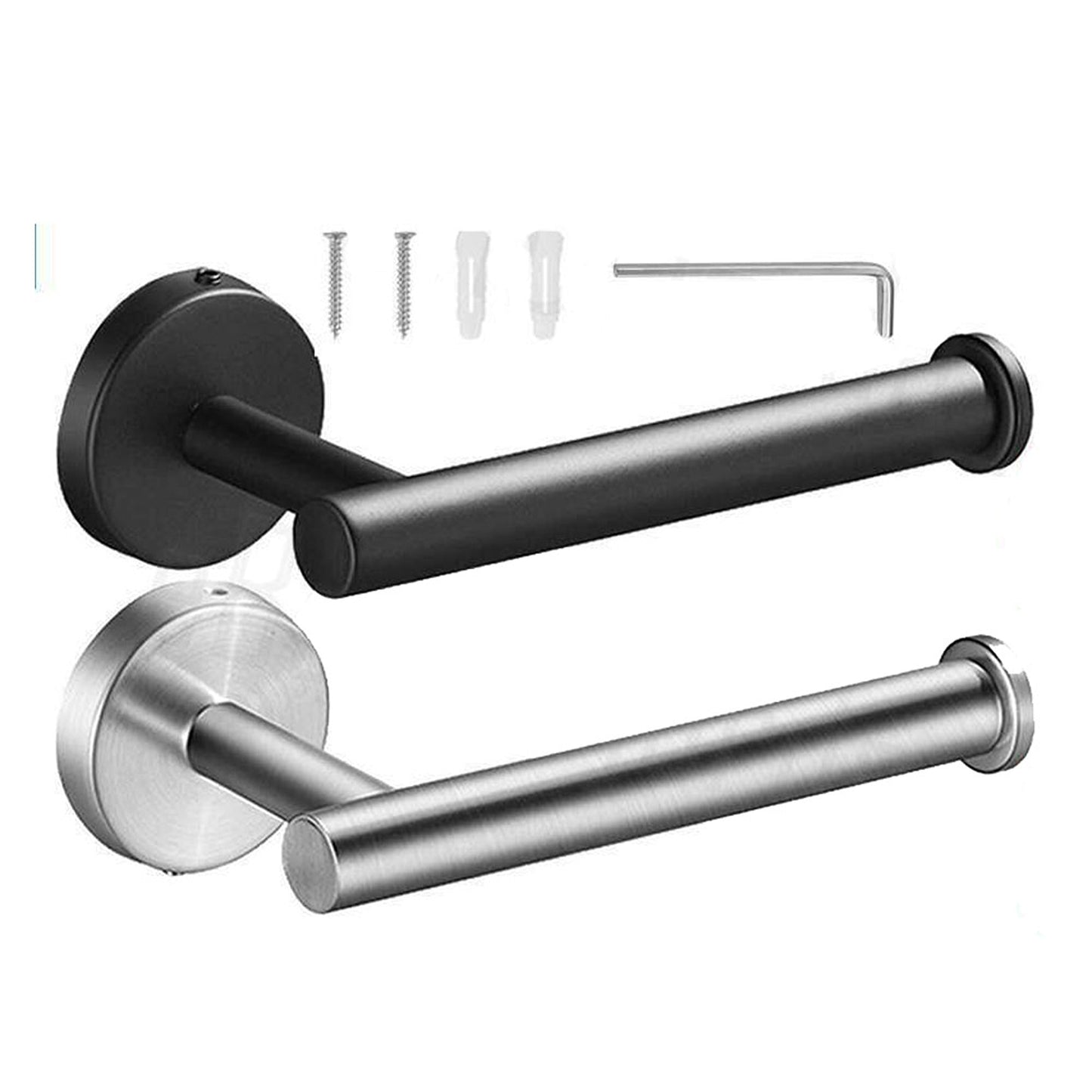 Wall Mounted Toilet Paper Roll Holder Rustproof Stainless Steel Storage