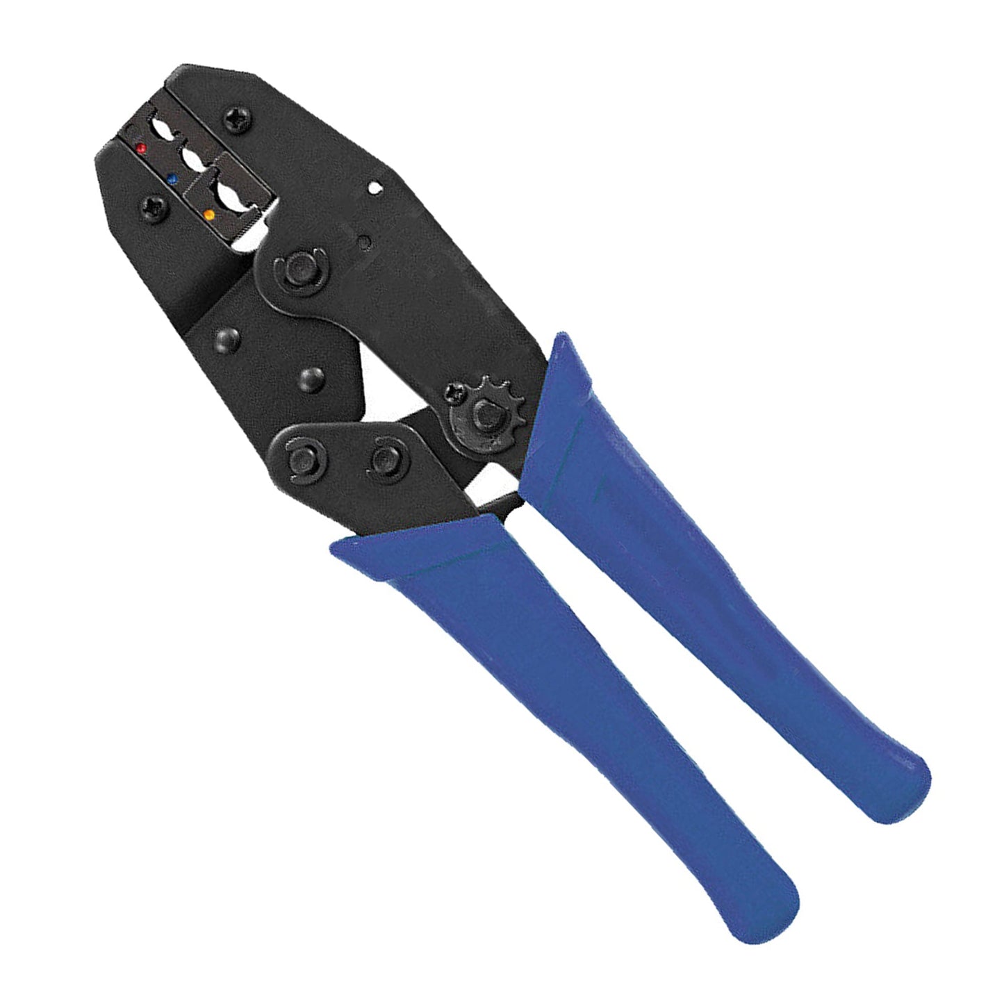 Ratcheting Wire Terminal Crimping Tool for Insulated Cable Connections