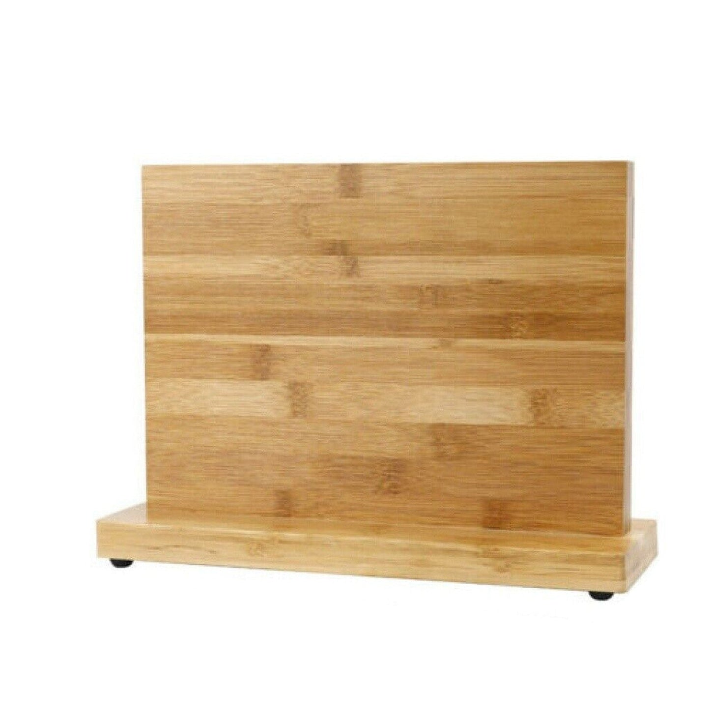 Bamboo Magnetic Knife Block Eco-friendly Cutlery Stand with Enhanced Magnets