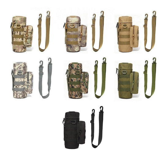 Adjustable Water Bottle Carrier Pouch Tactical Molle Kettle Bag