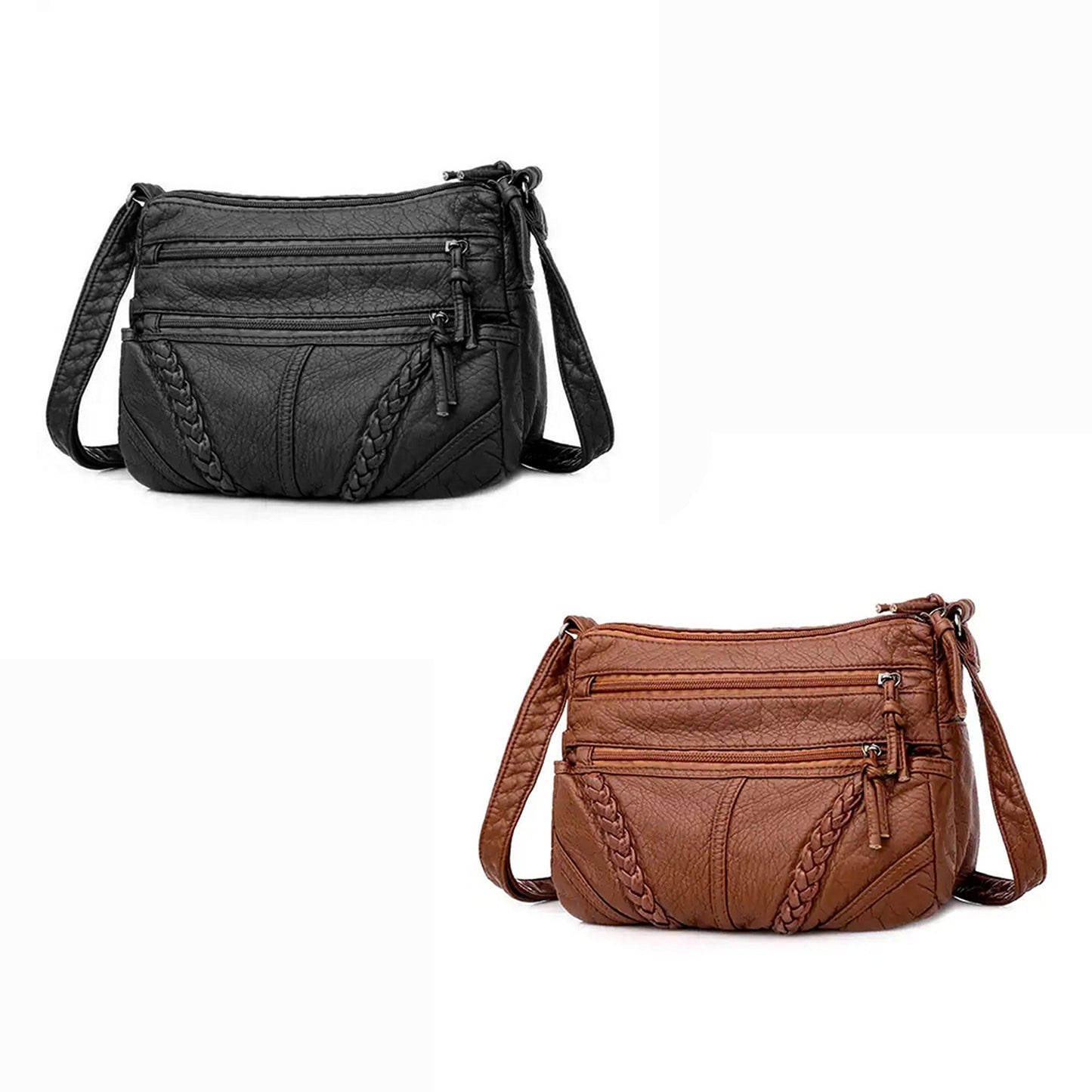 Ladies' Soft Crossbody Messenger Bag Shoulder Over Handbags for Women