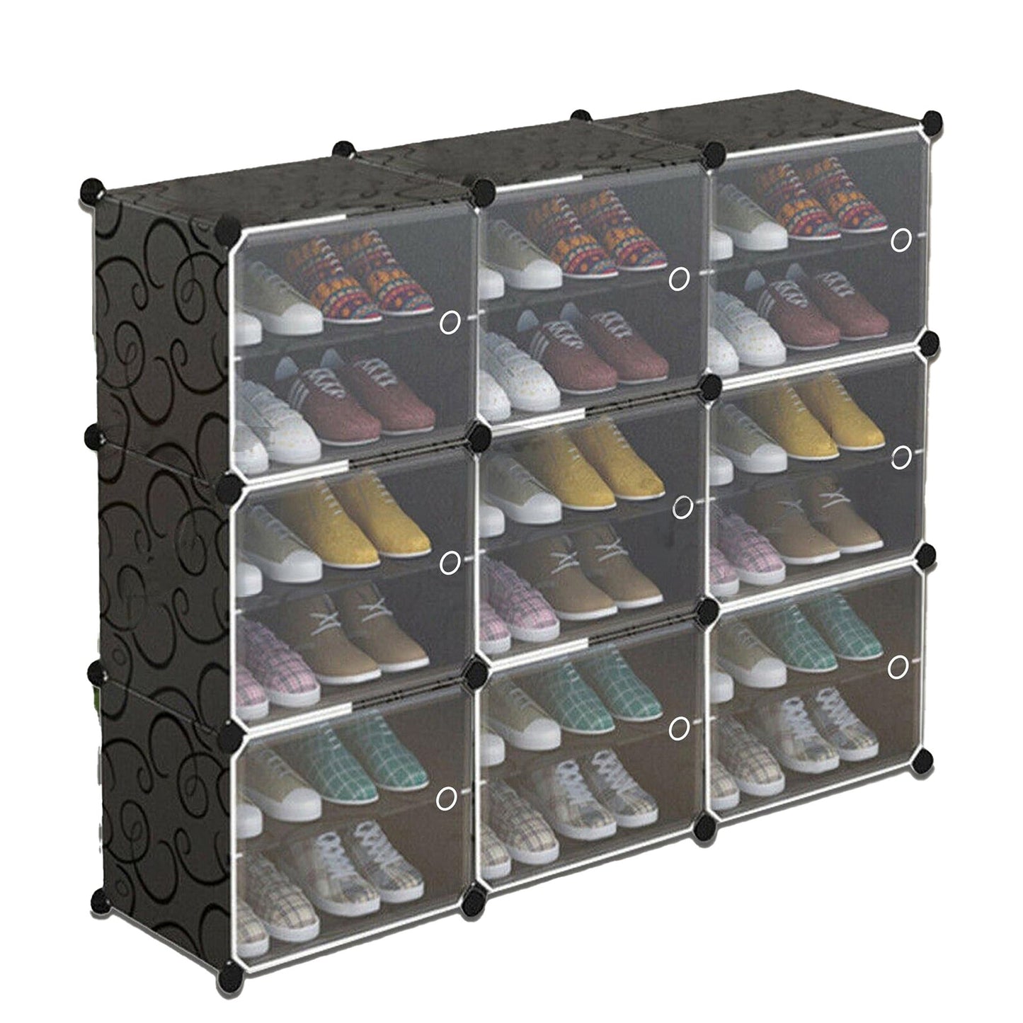 DIY Portable Stackable Shoe Rack Organizer Cube Storage