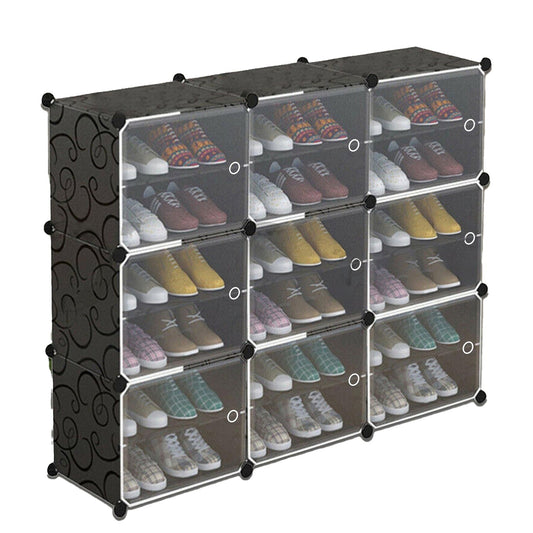 DIY Portable Stackable Shoe Rack Organizer Cube Storage