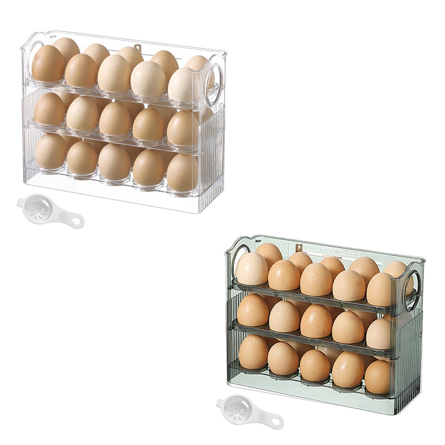 3-Layer Egg Storage Organizer for Refrigerators