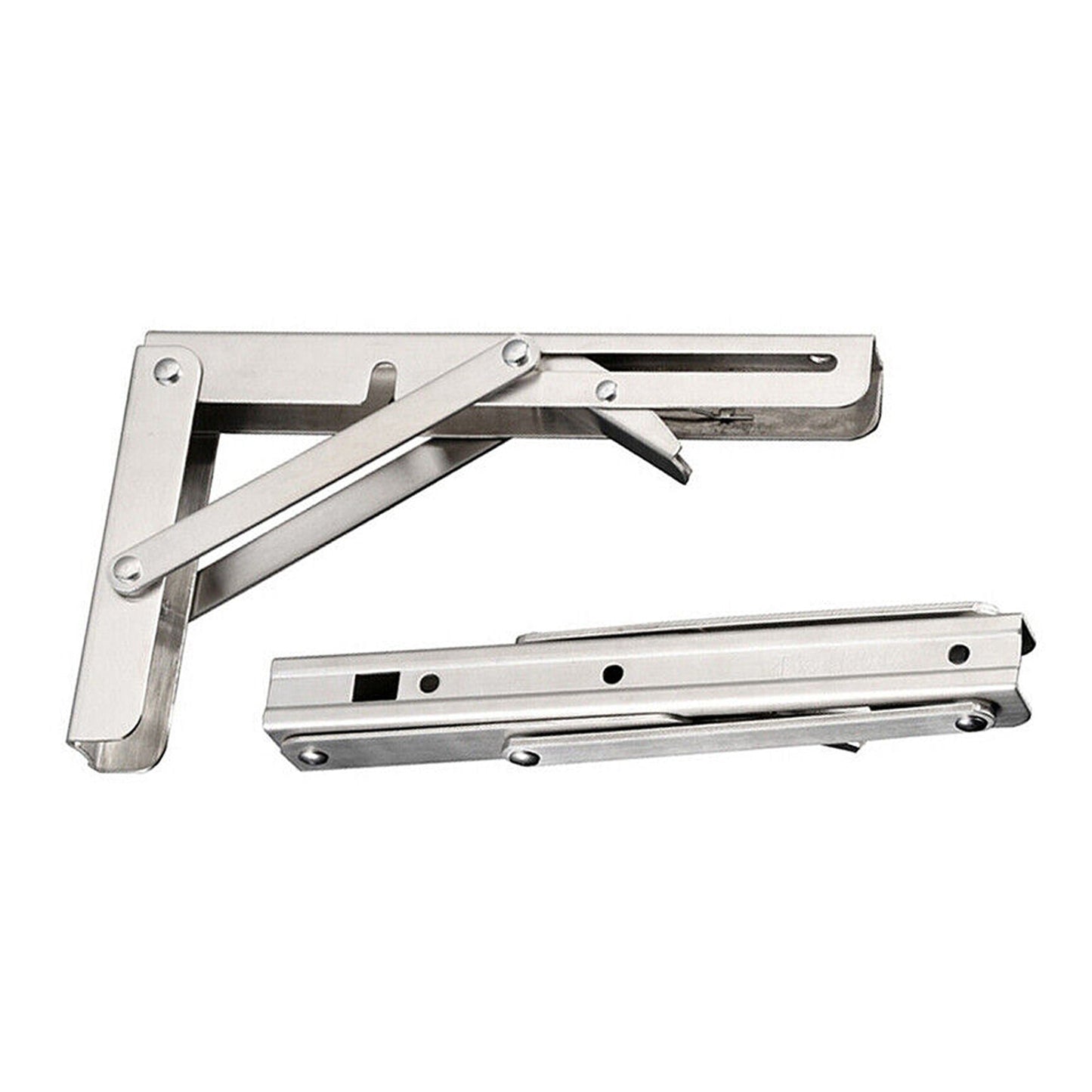 2pcs Folding Table Bracket Heavy Duty Stainless Steel Wall Shelf Support