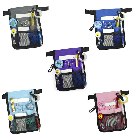 Nurse Utility Pouch with Extra Pockets and Belt Strap for Quick Pick
