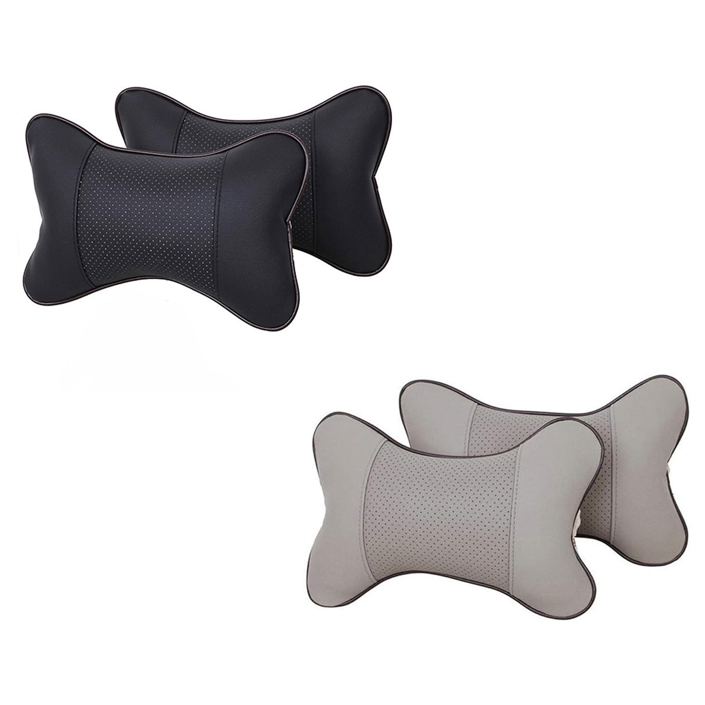 Car Headrest Bone Safety Neck Rest Support Cushion Pads - 2 Pack