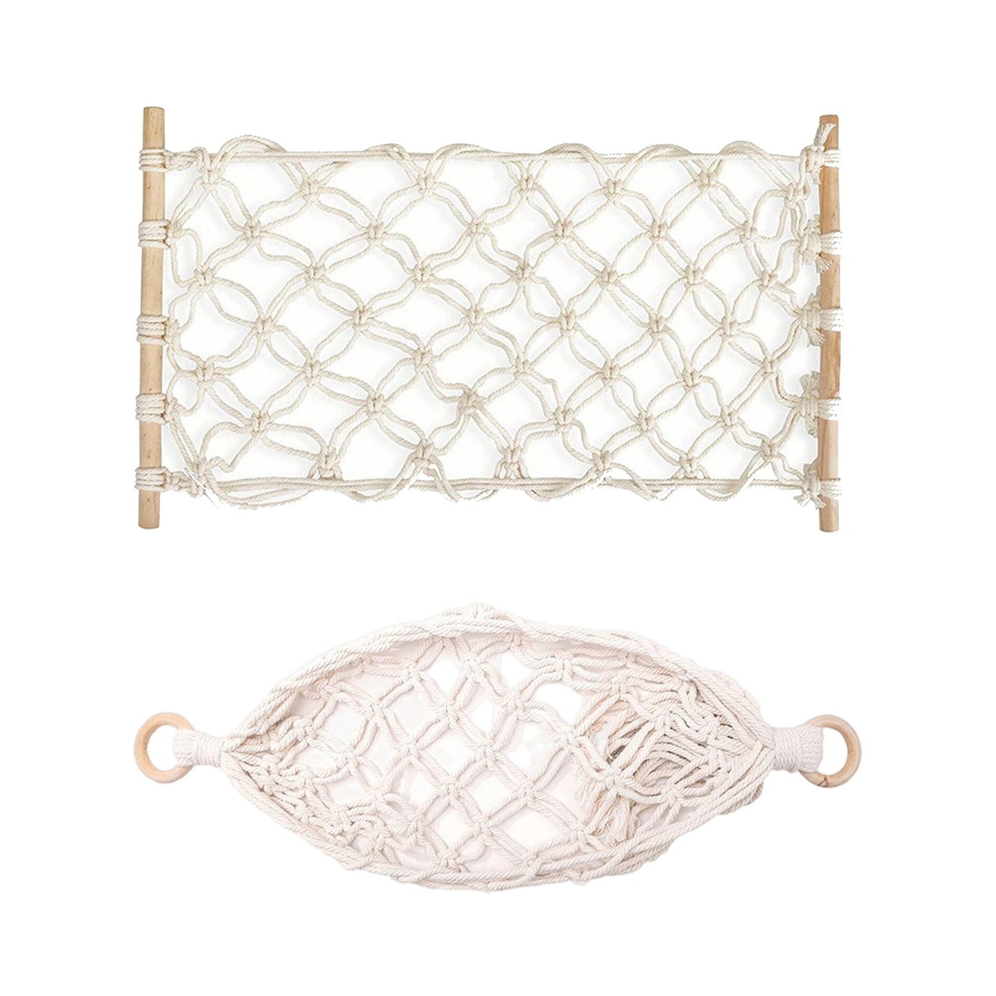Kitchen Fruit Hammock Net Hanging Basket Storage for Dormitory Home 2 Styles