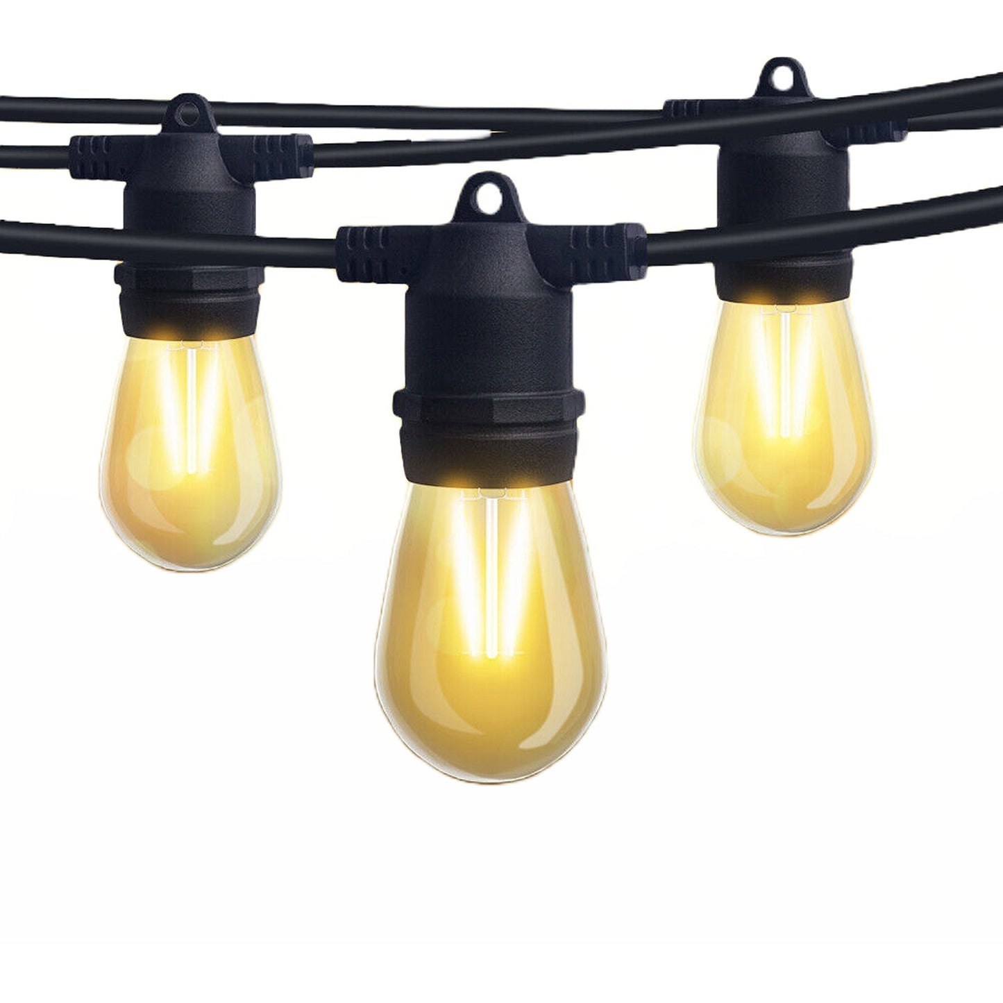 LED Festoon String Lights for Wedding Solar and Plug-In Connectable