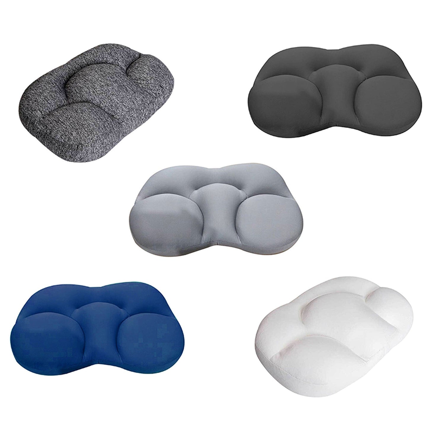 3D Memory Foam Egg Cloud Assist Pillow for Breathable Sleep