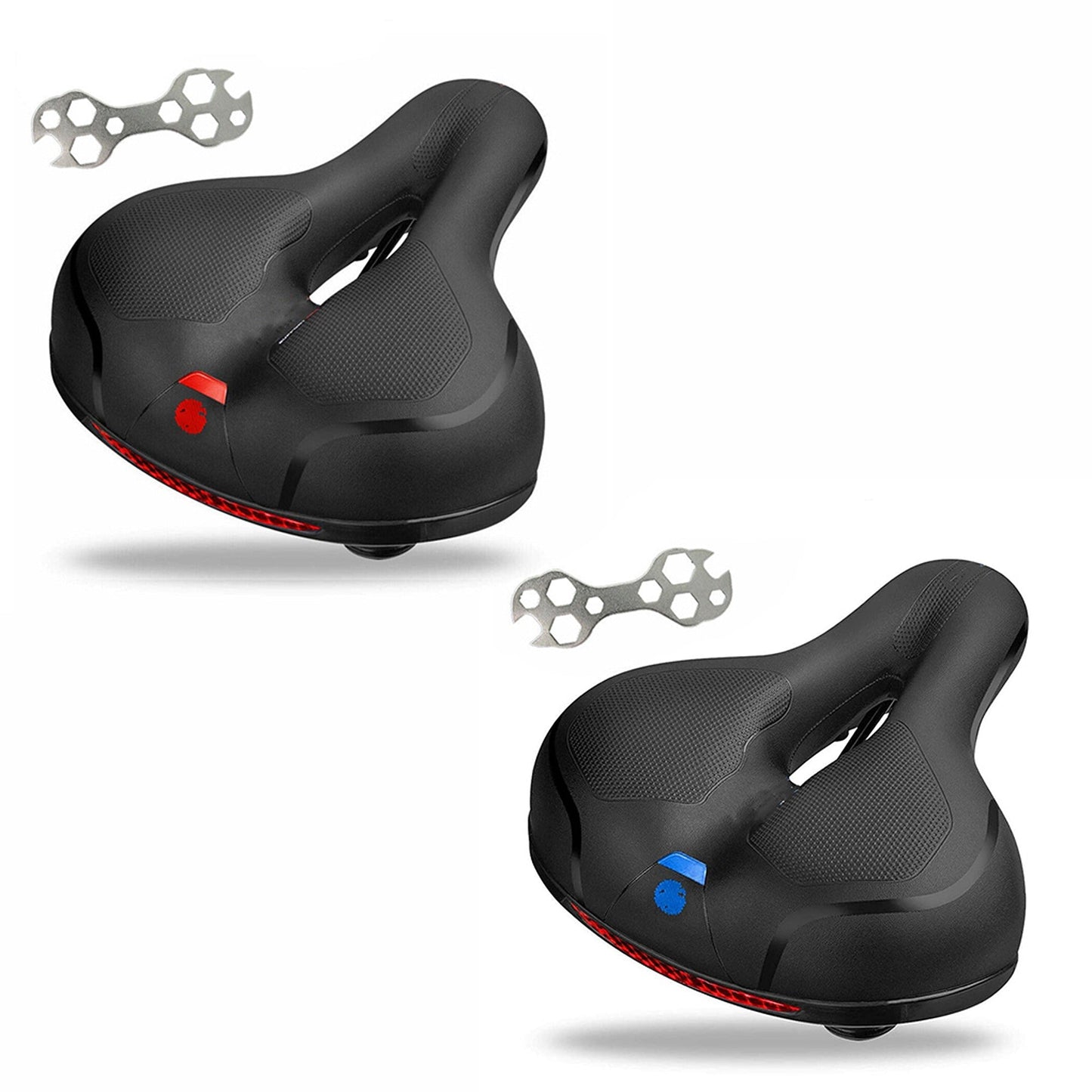 Extra Comfort Wide Gel Cruiser Bike Seat with Soft Pad