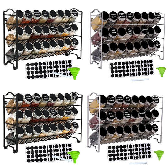 Kitchen Seasoning Spice Bottle Rack with Shelf Storage Organizer
