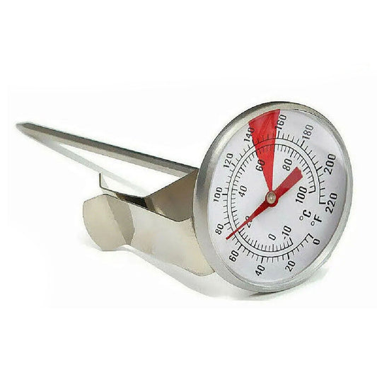 Stainless Steel Milk Coffee Thermometer with Probe and Pan Clip