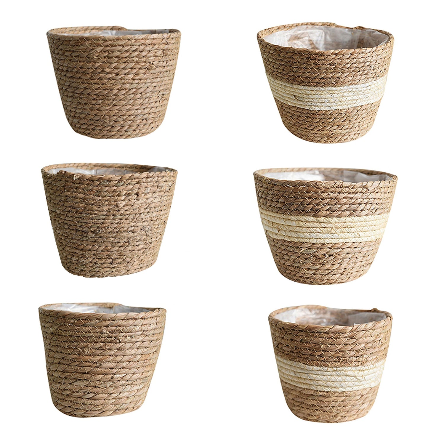 Indoor/Outdoor Grass Planter Basket Home Plant Container for Flowers