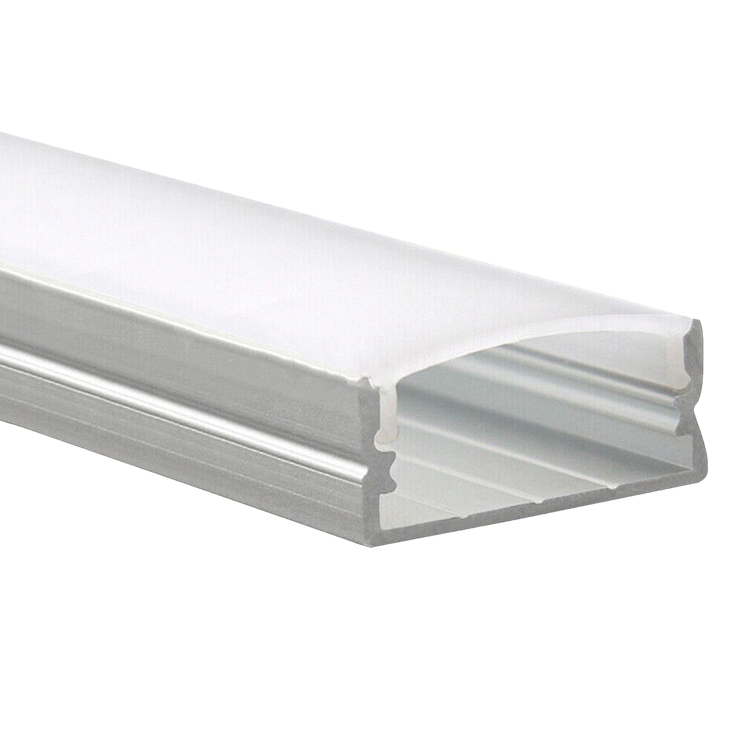 Aluminium Light Channel LED Profile Strip Frosted Cover Bar