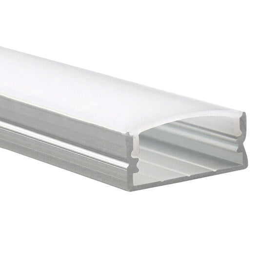Aluminium Light Channel LED Profile Strip Frosted Cover Bar