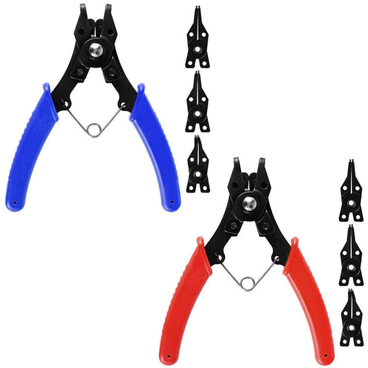 Versatile 4-in-1 Spring Release Circlip Pliers Set for Multiple Uses