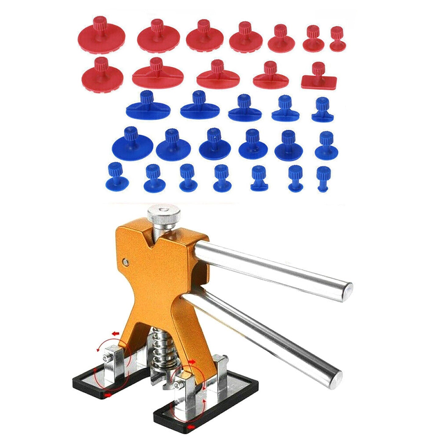 30pcs Tab Dent Puller Removal Kit Paintless Hail Repair Lifter for Car Body