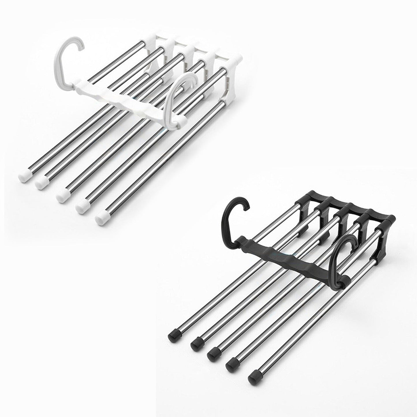 Stainless Steel Space Saving 5 Layered Pants Rack Hanger