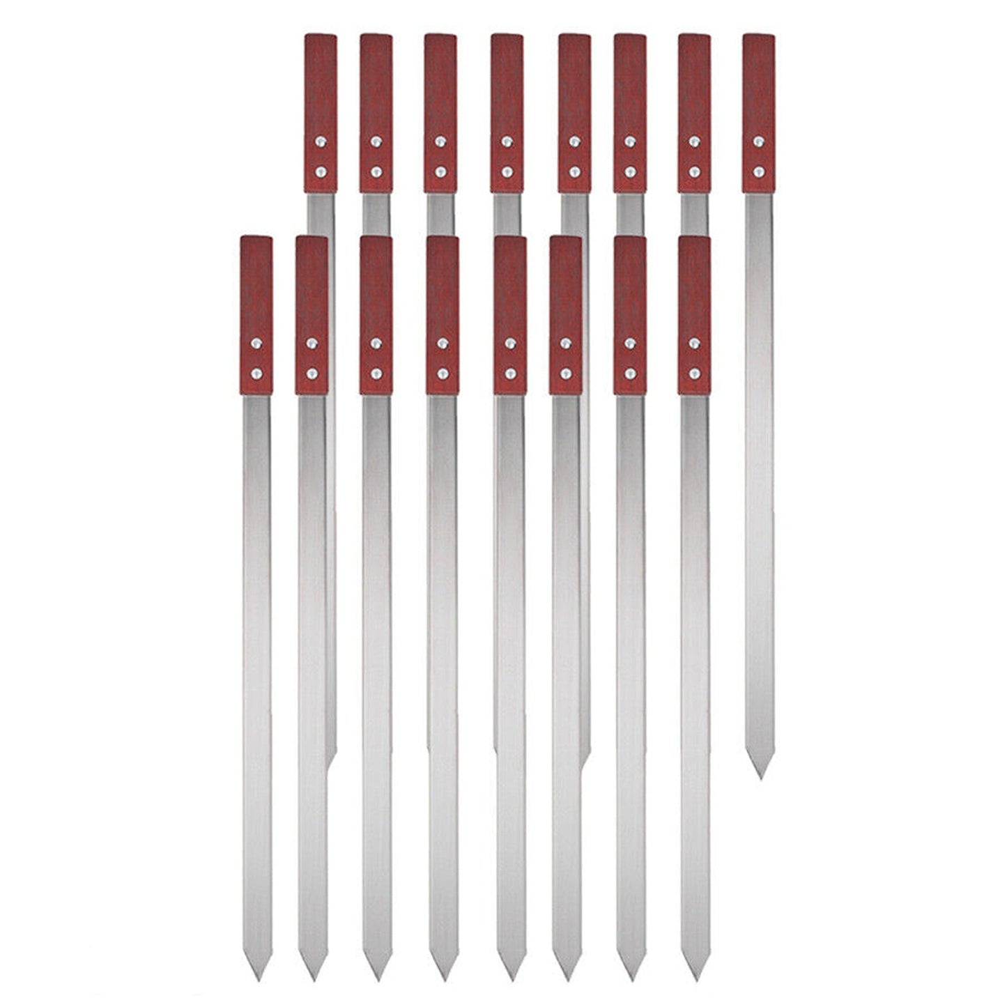 Stainless Steel Kebab Skewers for BBQ Suitable for Lamb Pork and Beef