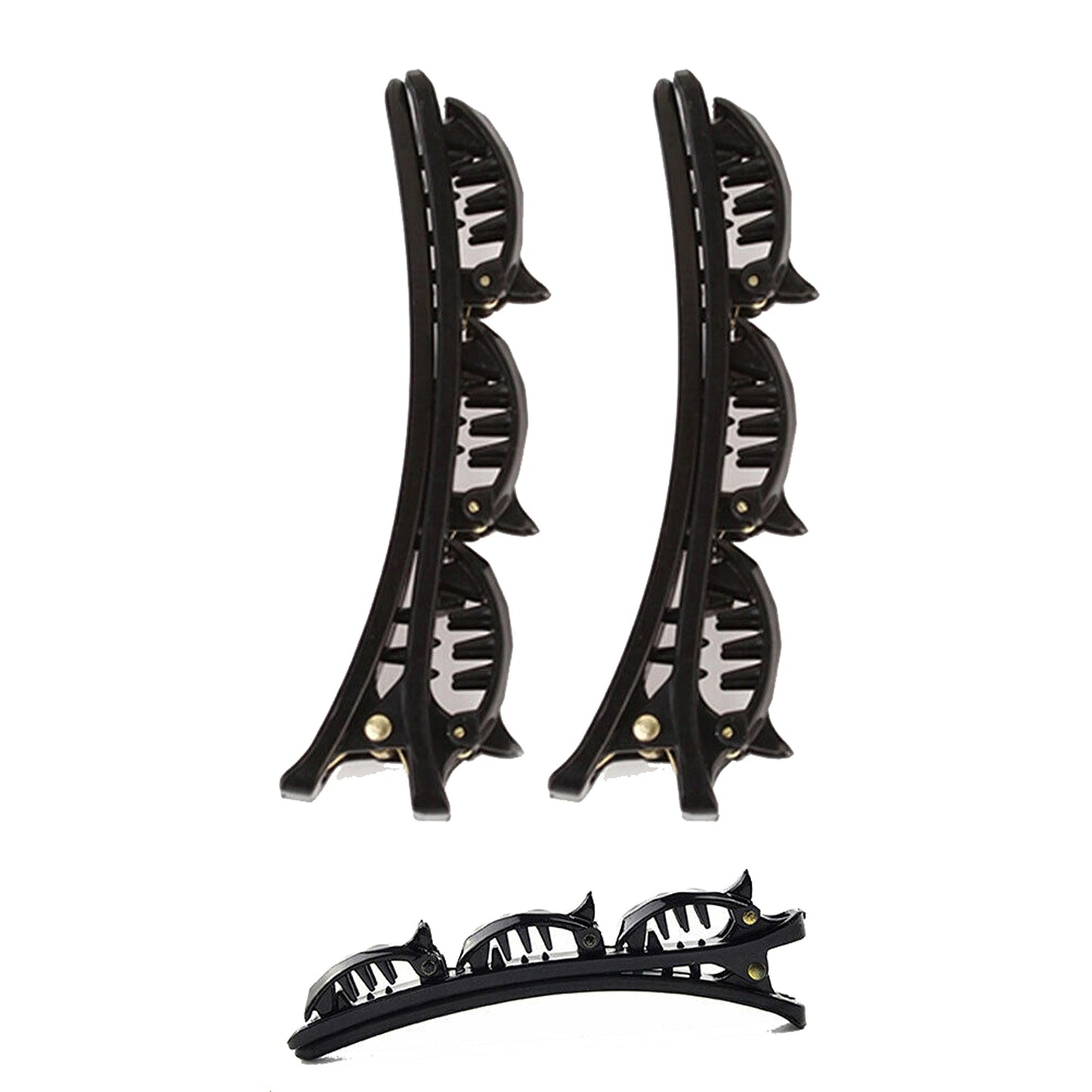 Set of 2 Hair Clips with Double Bangs Hairstyle Hairpin Accessories