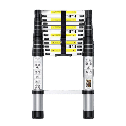 3.8m Retractable Telescopic Ladder with Safe Lock Free Carry Bag Included