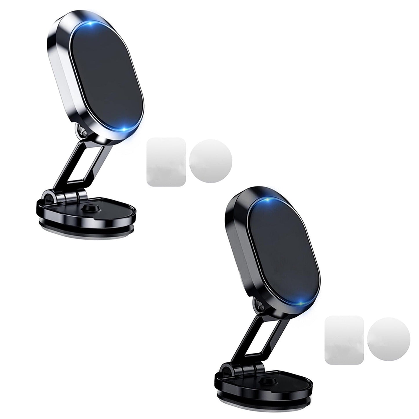 Magnetic Phone Holder Metal Folding Mount Cell Car GPS Stand