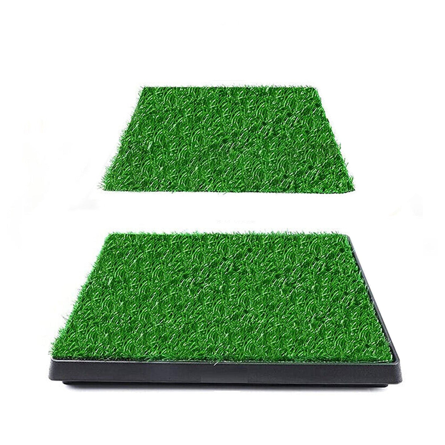 Indoor Dog Potty Training Toilet with Large Grass Mat Tray