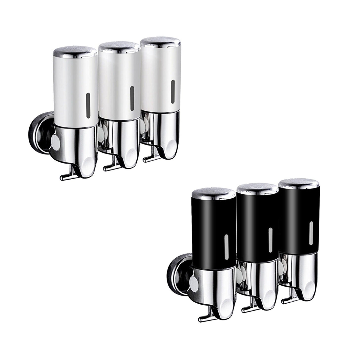 Wall Mounted 1500ml Soap Dispenser for Bathroom - Shampoo and Gel Pump