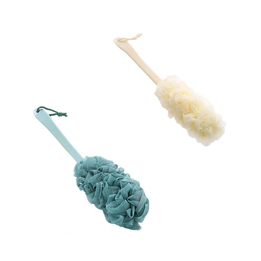 Soft Mesh Long Handle Bath Brush Back Scrubber Body Puff