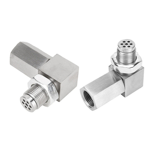 O2 Oxygen Sensor Spacer Adapter for Extending Catalytic Converters 90 Degree