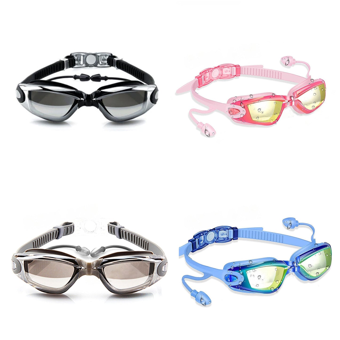 Adjustable Swimming Goggles Waterproof Anti-Fog UV Protection