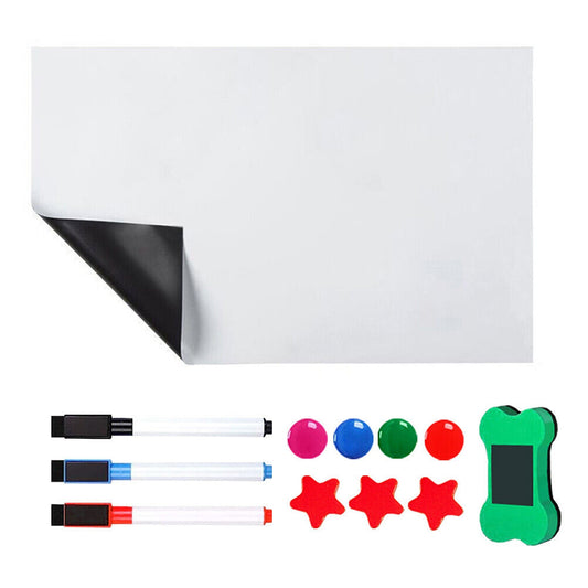Magnetic Whiteboard for Fridge A3 Size Includes Markers and Eraser
