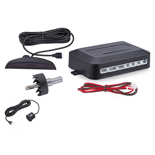 Vehicle Parking Sensor System with Reversing Radar 4 Sensor Buzzer Alarm
