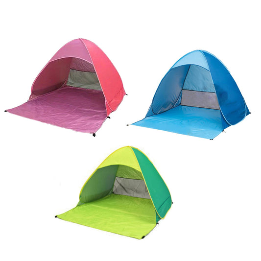 UV Protection Pop Up Beach Canopy Mesh Sun Shade Shelter for Camping