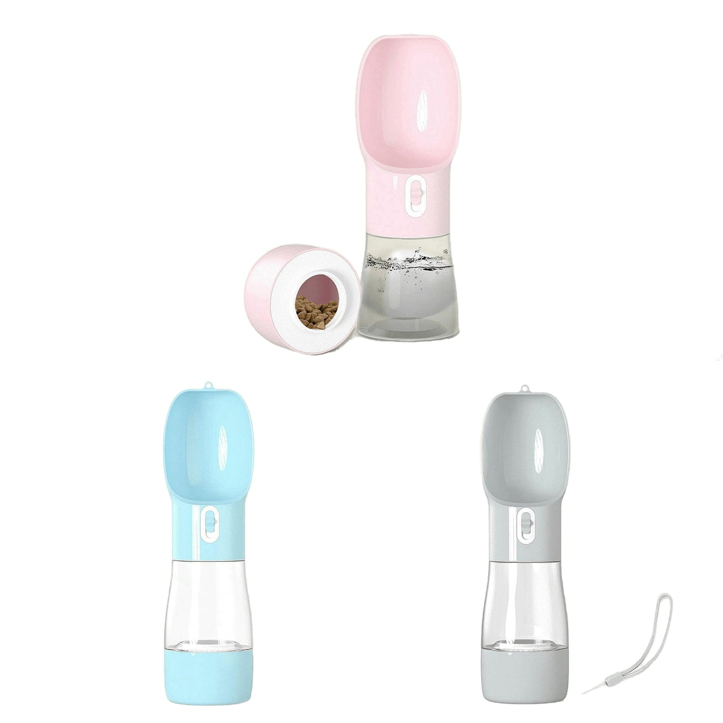 2-in-1 Portable Pet Water Bottle and Cup Dog Cat Drinking Feeder for Travel