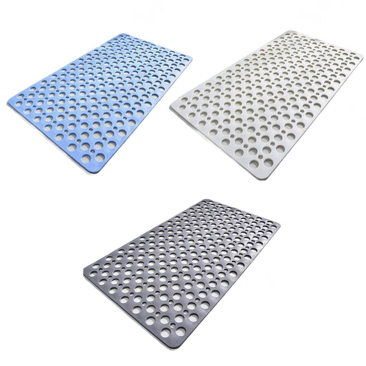 Square Rubber Suction Non-Slip Bath Mat for Shower 53 x 53cm