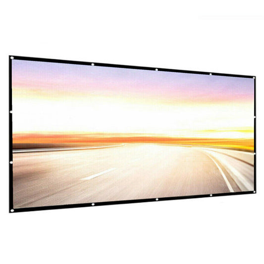 16:9 Foldable Projector Screen for Outdoor Movies and Home Cinema 3D Ready