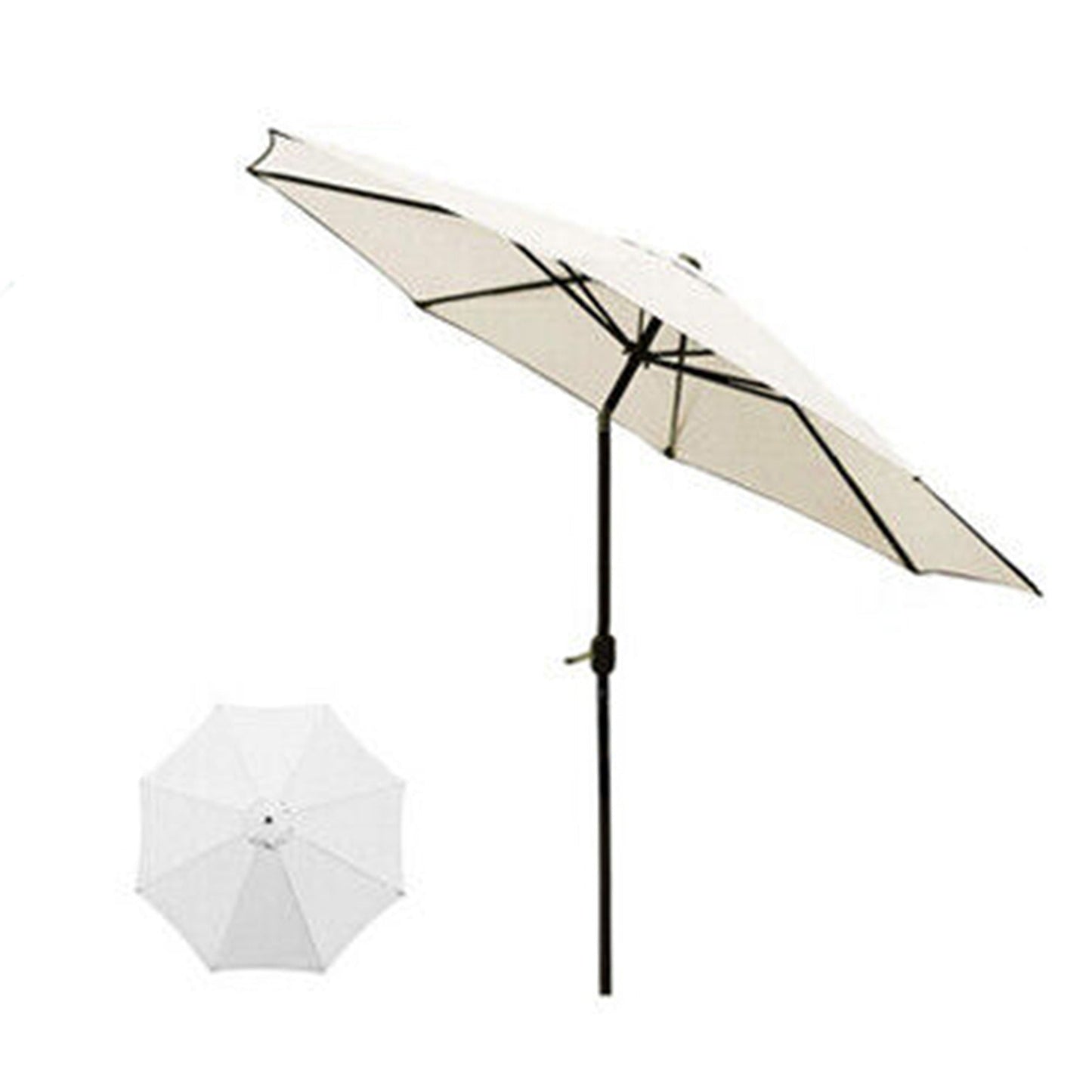 Creamy White Replacement Fabric Canopy for Garden Umbrella - 6 or 8 Arms