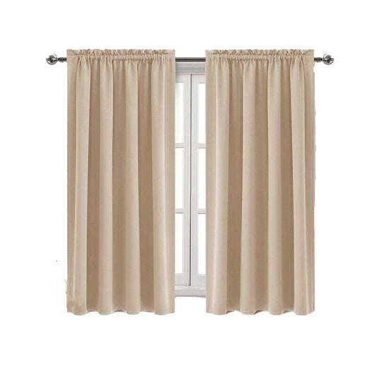 Yellow Thermal Insulated Blackout Curtains with Pinch Pleat